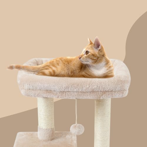FISH&NAP cat tower platform and cozy condo details