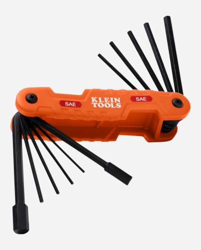 Compact folding hex key tool