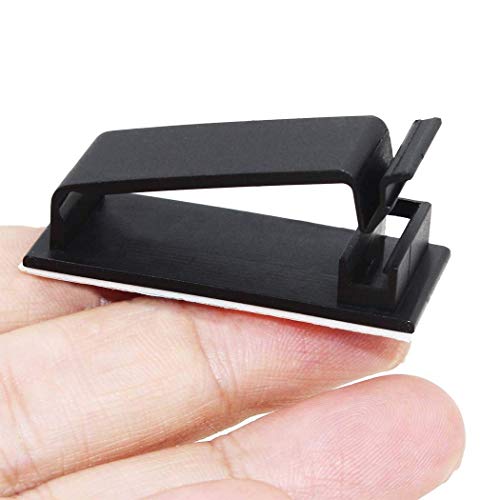 SOULWIT cable clips applied to a desk