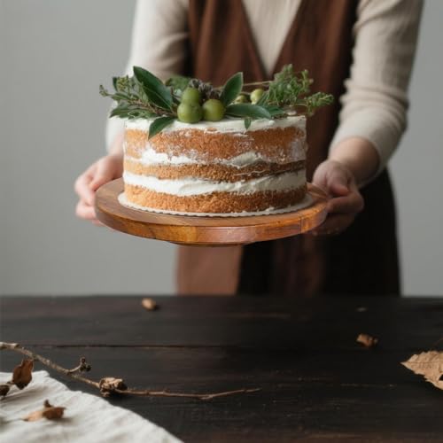 Jubilander wooden cake stand used for event dessert display