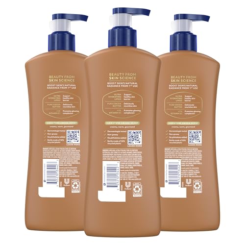 Front view of Vaseline Cocoa Radiant lotion bottle