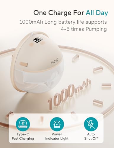 Assembled Paruu P16 breast pump unit