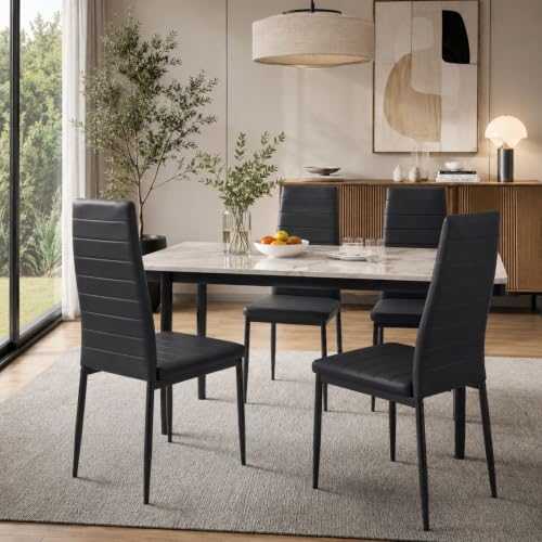 Karl home Dining Chairs Set of 4 black view