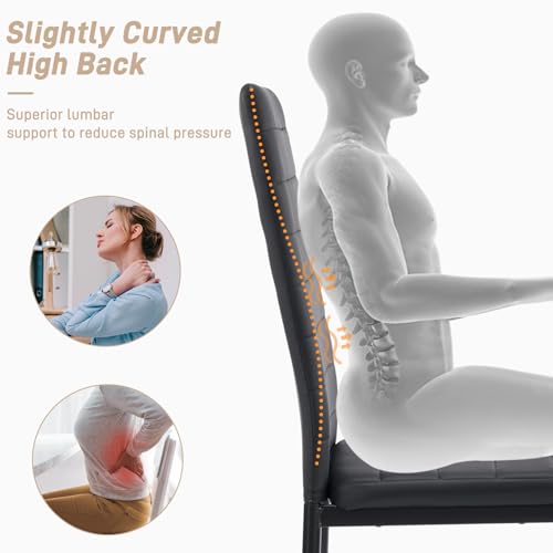 Karl home dining chair tapered leg design
