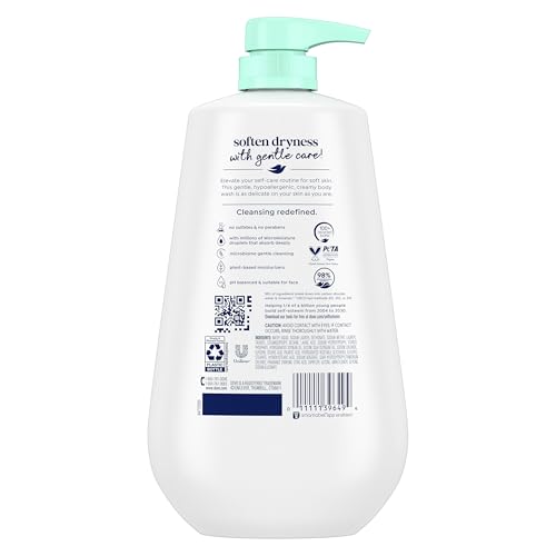 Front view of 30.6 oz Dove pump bottle