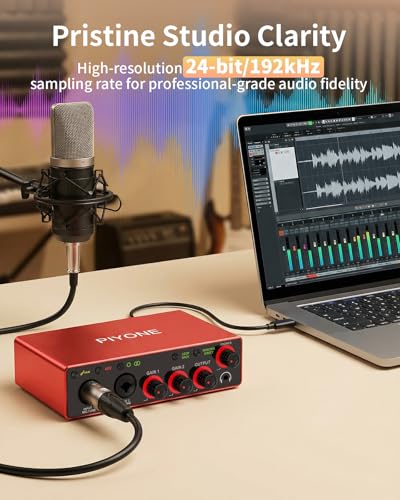 Piyone Q2 interface showing XLR combo inputs