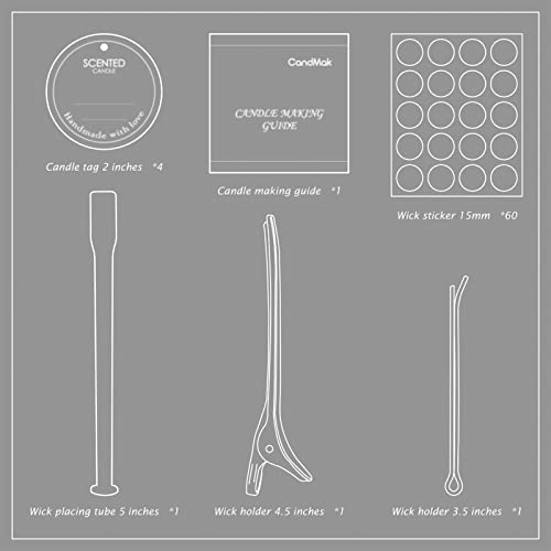 CandMak wick holders and centering tools
