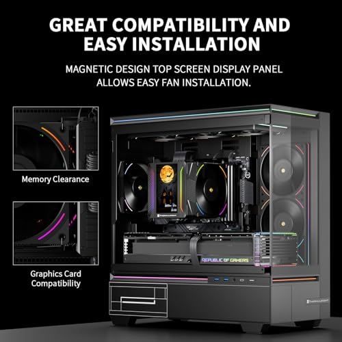 Thermalright cooler mounted with active IPS background
