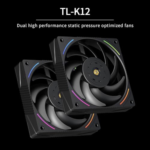 Close-up of the matte black fan and heatsink fins