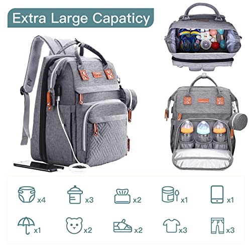 ISMGN baby bag side profile with insulated bottle pockets
