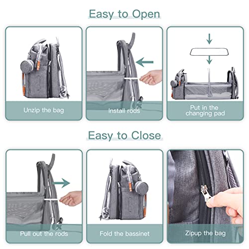 Close up of waterproof fabric on ISMGN diaper bag