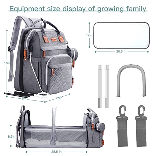 ISMGN diaper bag worn by a parent on the go