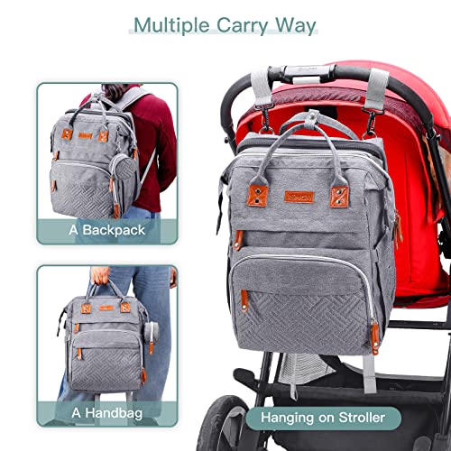 ISMGN baby backpack top view showing zipper access