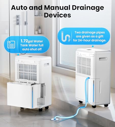 MIONJO dehumidifier side profile with cord wrap