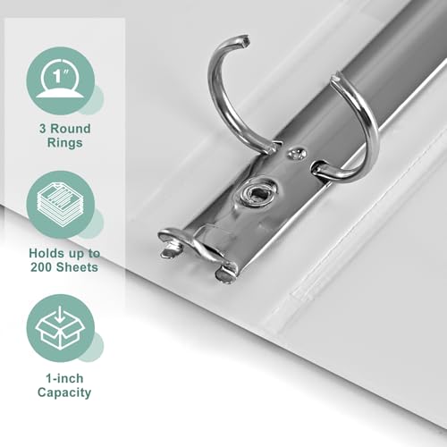 Clear view cover on white SUIN binder