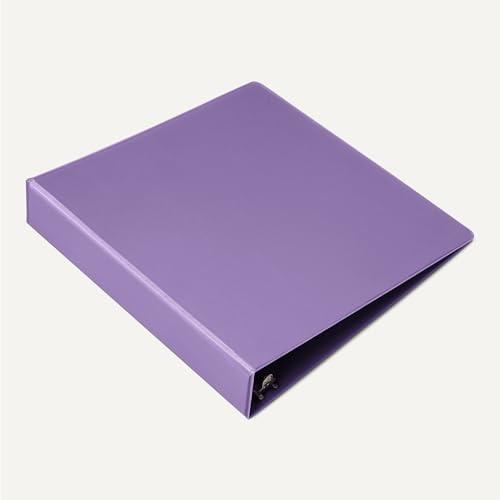 Open 3-ring binder with interior storage pockets