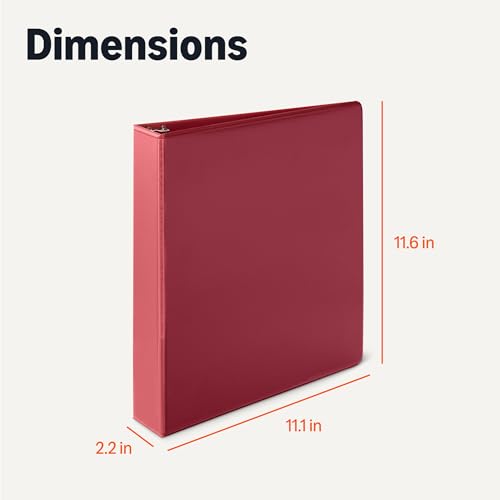 Side profile of 1.5 inch binder showing depth