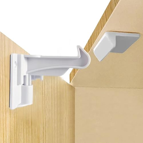 AZZS 10 Pack Child Cabinet Locks in white