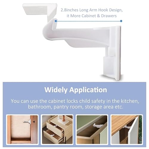 AZZS baby proofing locks on kitchen cabinets