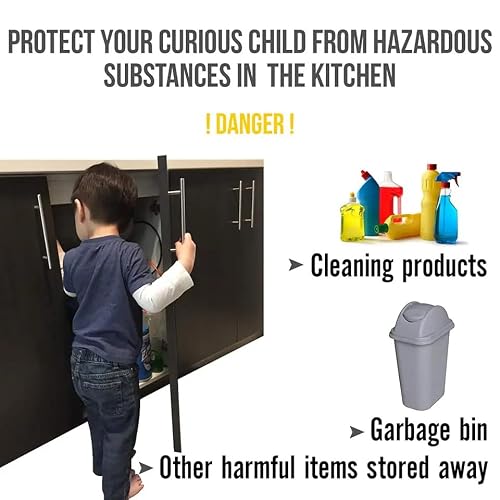 AZZS safety locks installed on a refrigerator