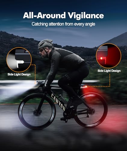 Close up of Zewdov 7 LED bike headlight