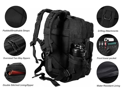 Interior compartments of LHI 45L tactical bag