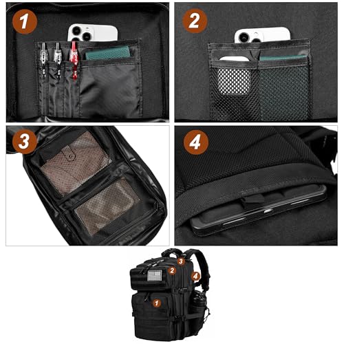LHI 45L backpack side water bottle holder