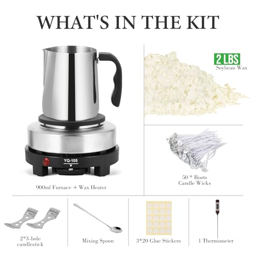 Electric hot plate for candle wax melting