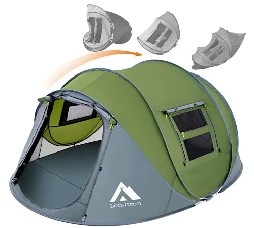 Londtren pop up tent in green and grey