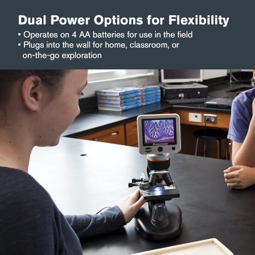 Digital microscope dual power options