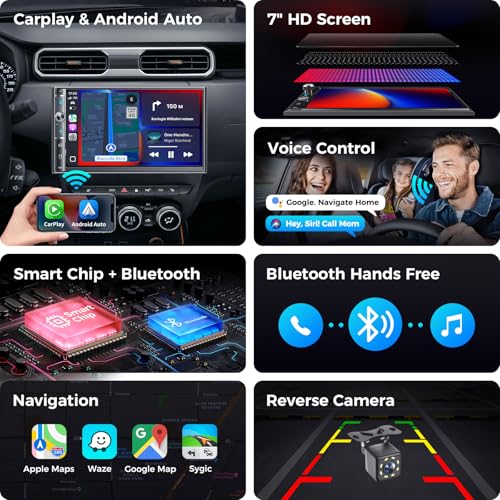 Kissound receiver showing Apple CarPlay interface