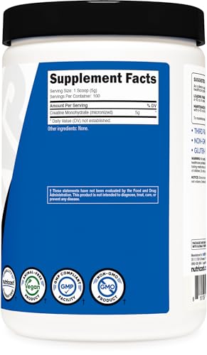 Nutricost Creatine Monohydrate 100 servings tub