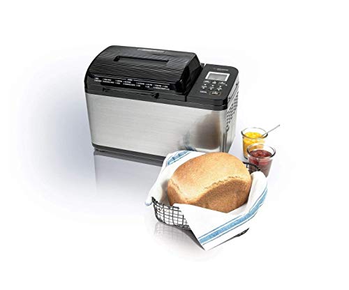 Breadmaker with lid open for cleaning access