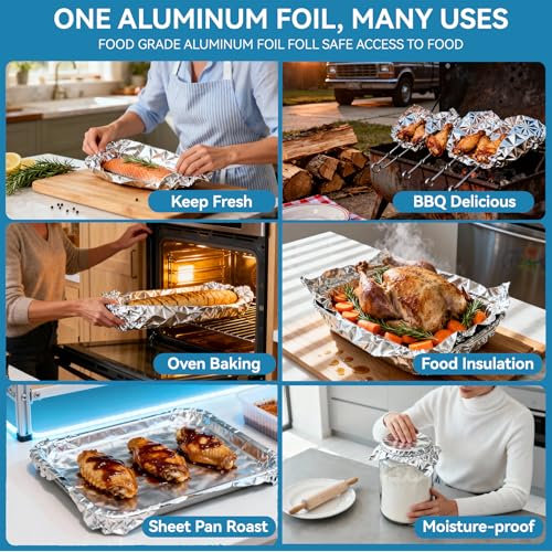 Roll of SZZJKJ silver aluminum foil