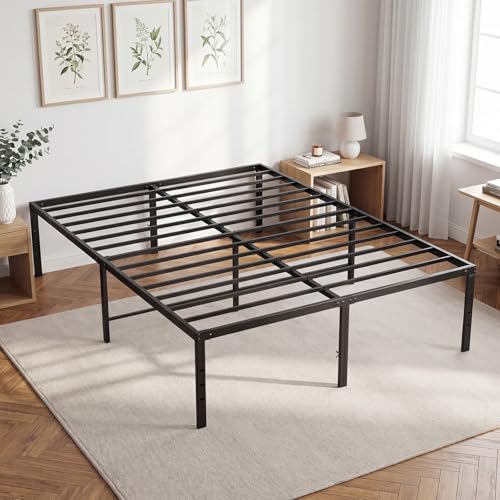 DUMOS Queen platform bed frame