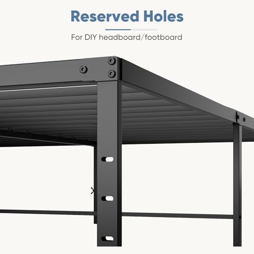 DUMOS black metal bed frame