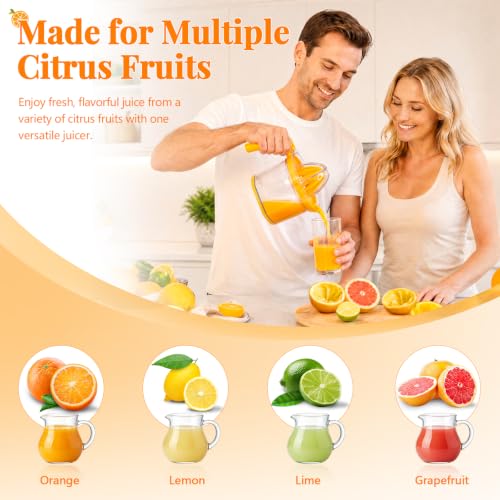 Side-grip handle design of the manual juicer