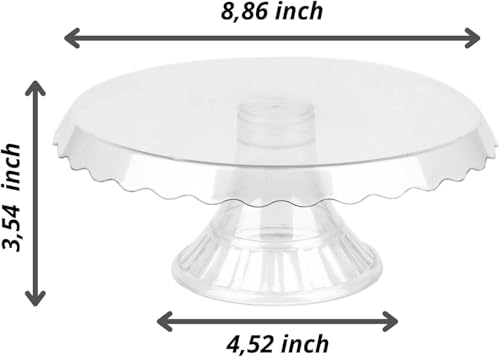Generic round plastic dessert display stand