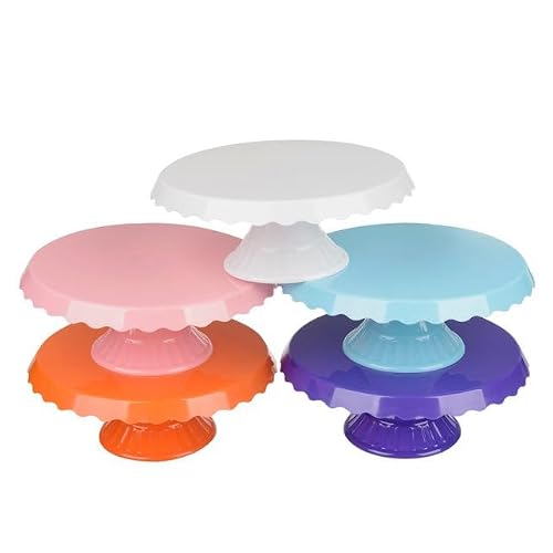 Generic white round cake stand for events