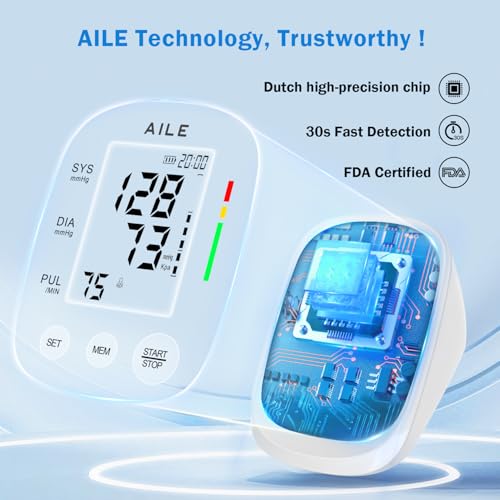 AILE blood pressure monitor side profile