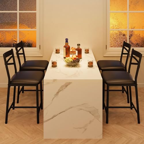 Garvee bar stools placed at a kitchen island