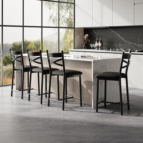 Easy to clean PU leather surface on Garvee stools