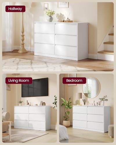 Dresser placed in a modern bedroom setting