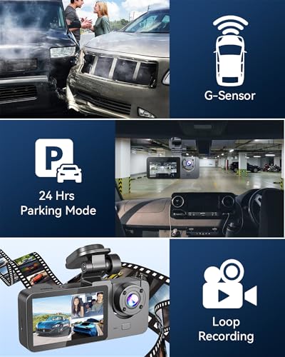 Dash cam 2-inch display and interface