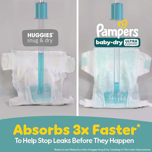 Pampers diaper absorbent core view