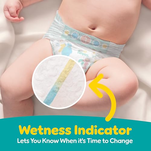 Pampers diaper waistband close up