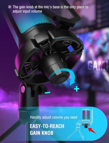 FIFINE AmpliGame A6V mute button and volume control