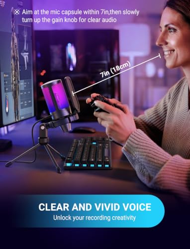 FIFINE AmpliGame A6V angled profile
