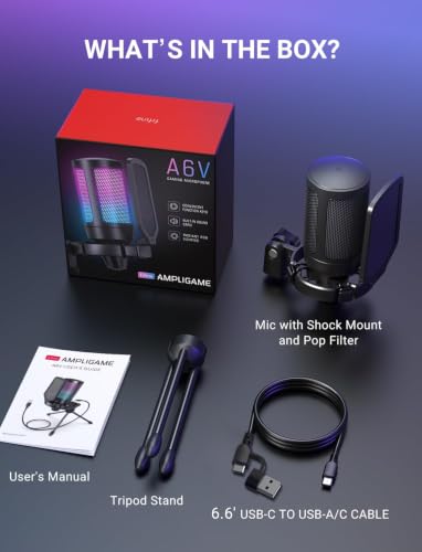 FIFINE AmpliGame A6V packaging contents