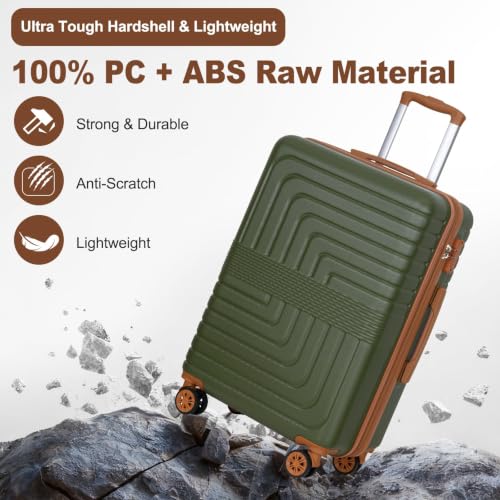 Romswi luggage 360 spinner wheels detail
